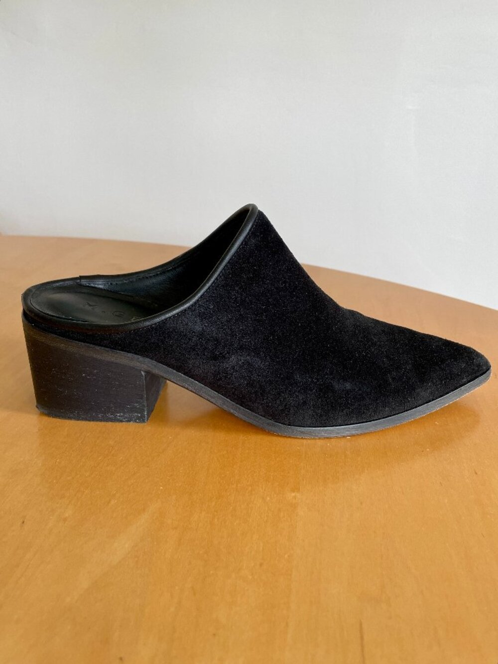 M. Gemi Black Suede Mules